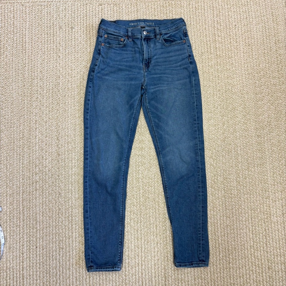 American Eagle Women’s Jeans Bundle Size 6 – ‘90s Skinny + Distressed Mom Jeans - Picture 2 of 16